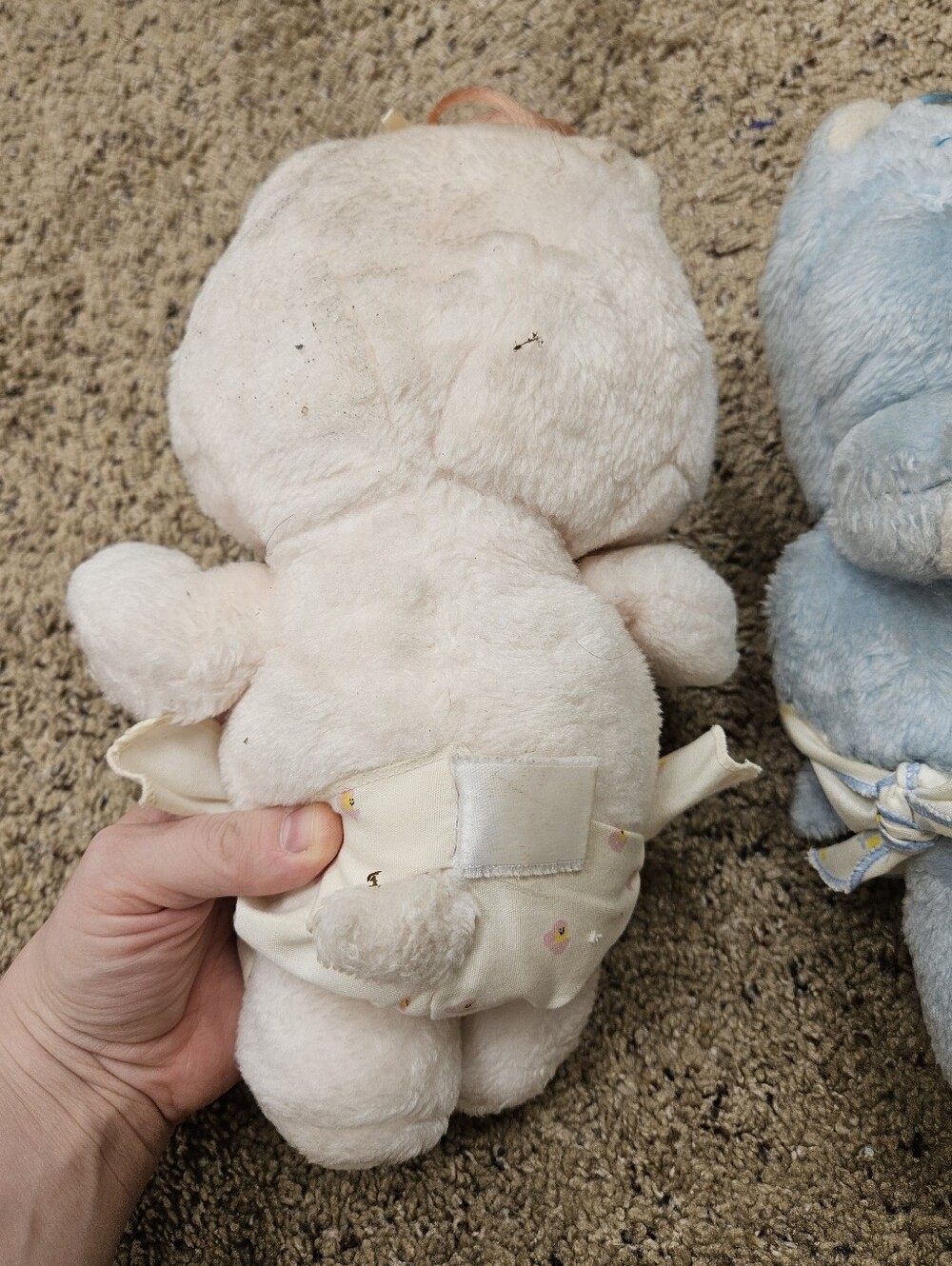 VTG Care Bears KENNER 1983 Baby Tugs Bear Blue Pink Diaper Rare Smiling Star - Picture 5 of 15